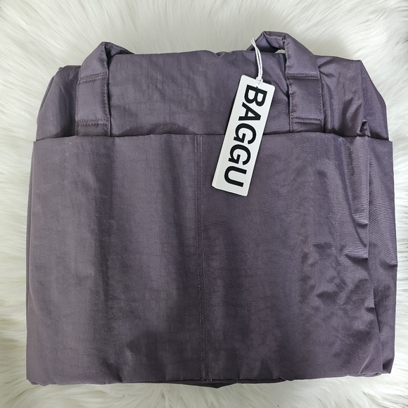 [Bundle] BAGGU Small Cloud Carry-On Bag Dusty Violet & Horse Charm - Picture 4 of 4